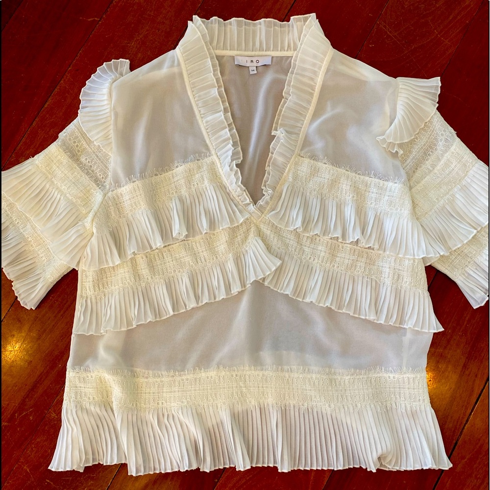 IRO - Off white silk blouse.